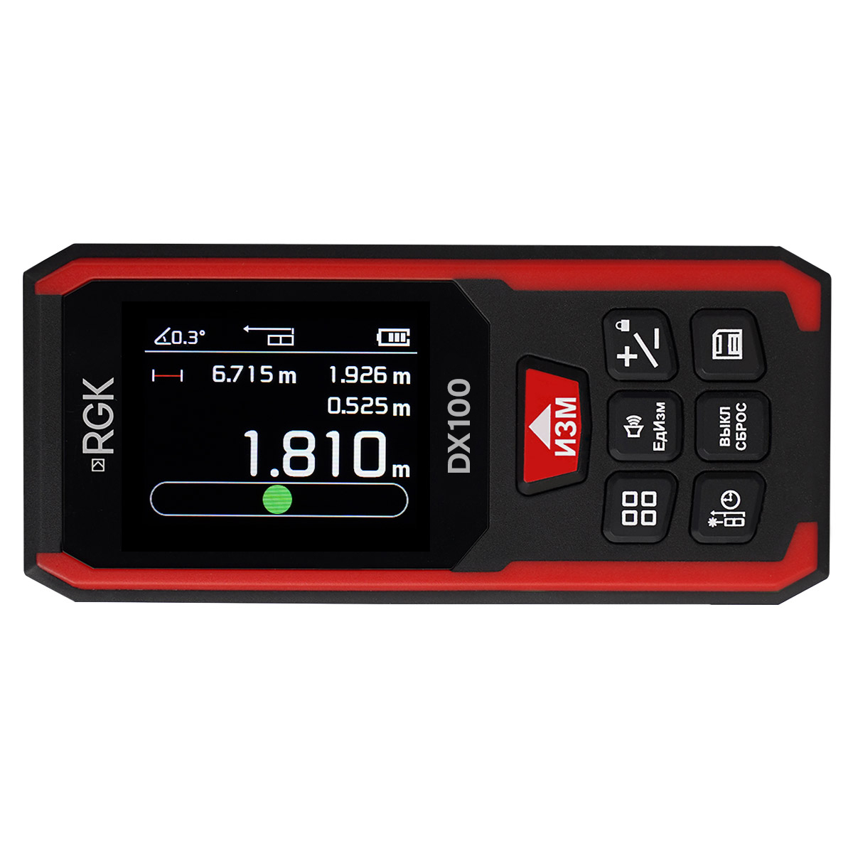 Лазерный дальномер RGK DX100 с поверкой - 3